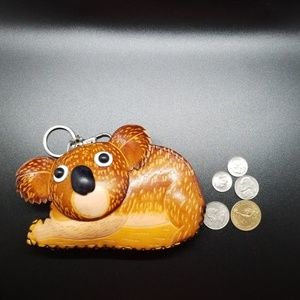 Leather Coin Purse Koala